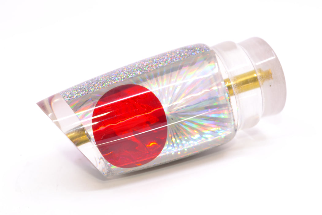 Koya Lures Silver Rainbow Starburst Red Eyes Straight Runner 12" 5.8oz GZE