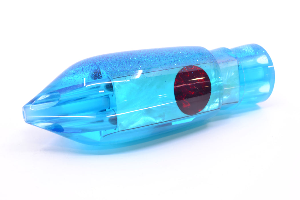 TANTRUM Lures Ice Blue MOP Blue Glitter Back Red Eyes Large JetPack Bullet 12" 8.2oz GZE