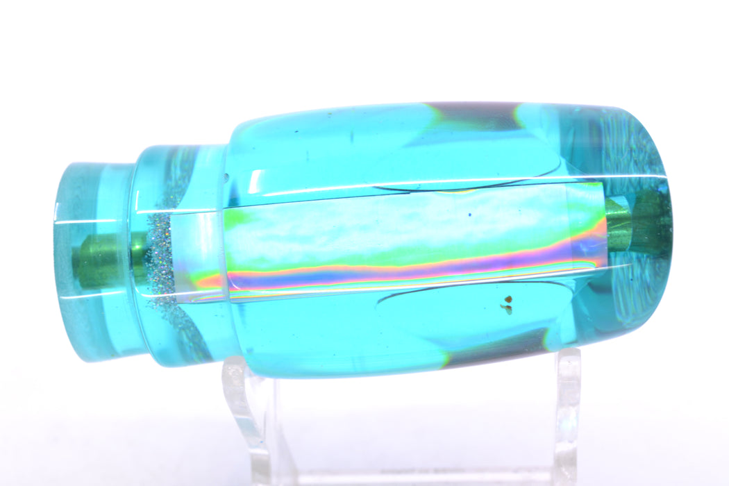 Koya Lures Teal Rainbow Red Eyes Small Poi Dog 10" 3oz