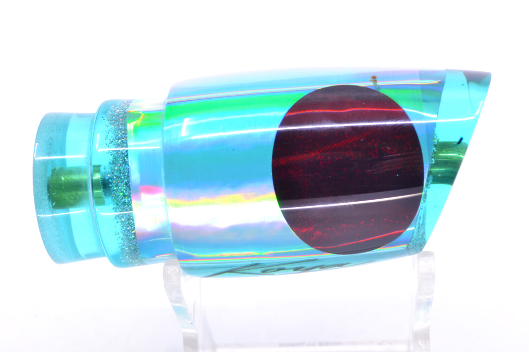 Koya Lures Teal Rainbow Red Eyes Small Poi Dog 10" 3oz
