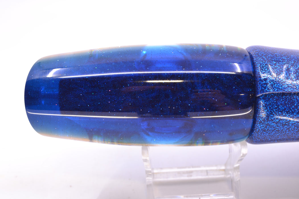 Bomboy Lures Ice Blue/Black MOP Blue Back White Belly Supernutt 14" 9.5oz Vinyl Blue