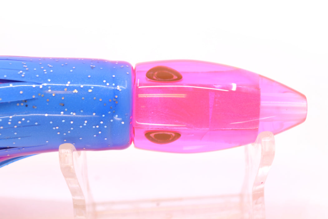 Moyes Lures Pink MOP Taxi Eyes Poon 5" 2oz Skirted Blue-Pink-White