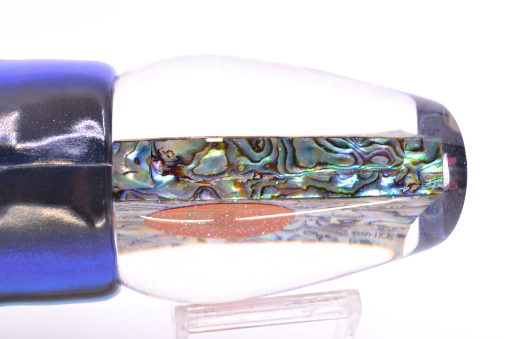 Bonze Lures Paua Shell Red Eyes Sugar Daddy 14" 15.5oz Fire Tailz Vinyl Skipjack