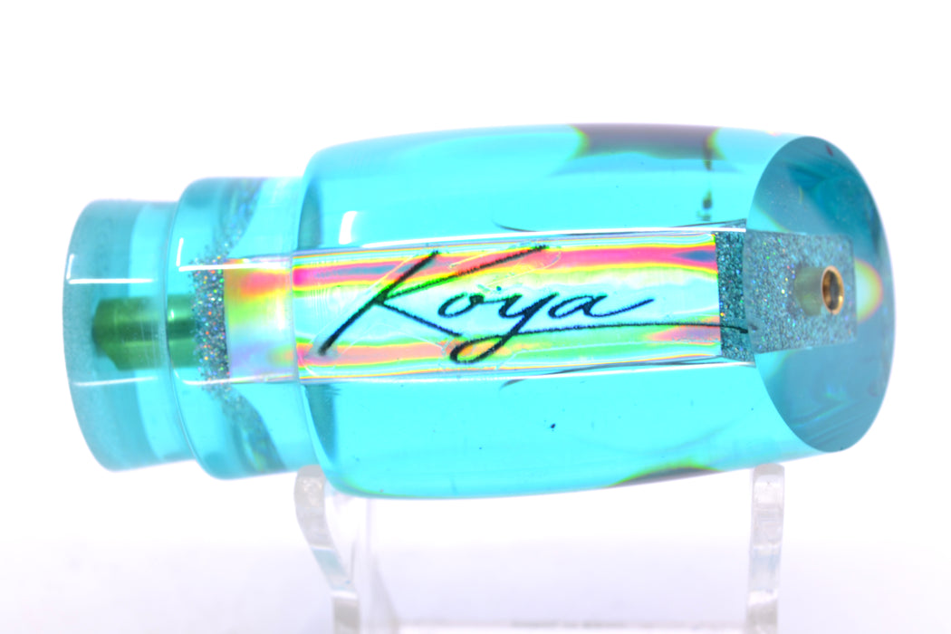 Koya Lures Teal Rainbow Red Eyes Small Poi Dog 10" 3oz
