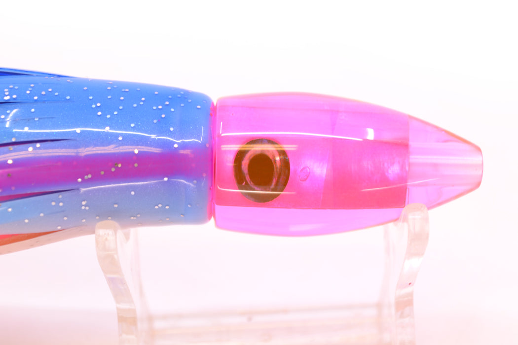 Moyes Lures Pink MOP Taxi Eyes Poon 5" 2oz Skirted Blue-Pink-White