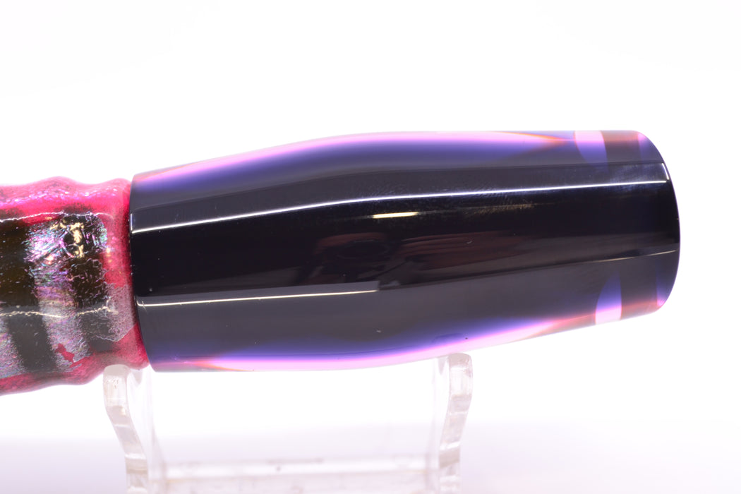 Moyes Lures Rainbow MOP Black-Pink Back Small Dark-N-Stormy 9" 4.5oz Skirted *SCRATCHED*