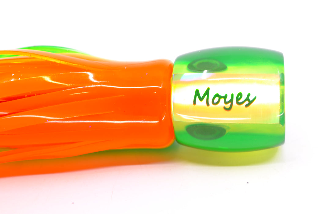 Moyes Lures Chartreuse MOP Green Back Tang 5" 3oz Skirted Guacamaya