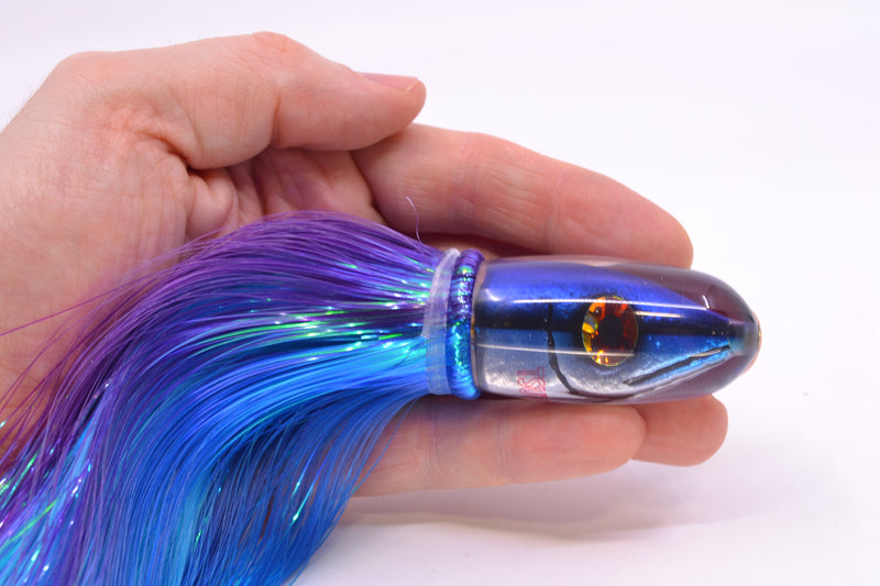 Tsutomu Lures "Hardline Aku" Fish Head Pau Hana Blunt Bullet 7" 4oz Strobez