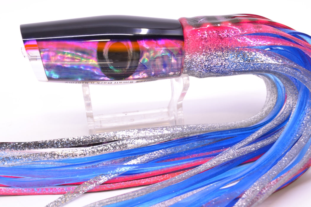Moyes Lures Rainbow MOP Black-Pink Back Small Dark-N-Stormy 9" 4.5oz Skirted *SCRATCHED*