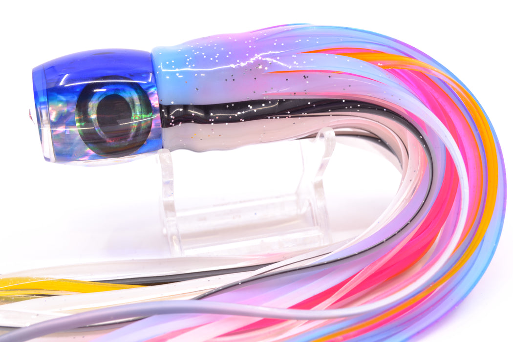 Moyes Lures Ice Blue Awabi Blue Back Taxi Eyes Small Secret 9" 3oz Skirted Gay Bob