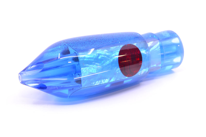 TANTRUM Lures Blue MOP Blue Glitter Back Red Eyes Large JetPack Bullet 12" 8.2oz