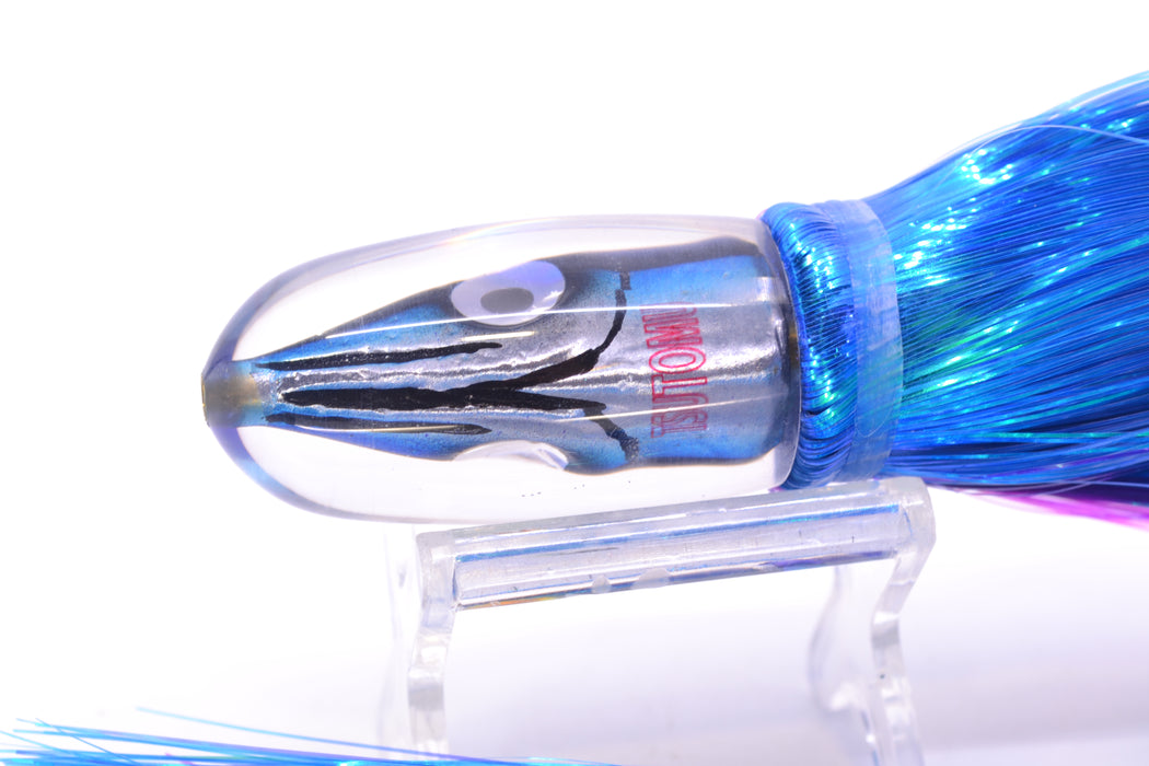 Tsutomu Lures "Hardline Aku" Fish Head Pau Hana Blunt Bullet 7" 4oz Strobez