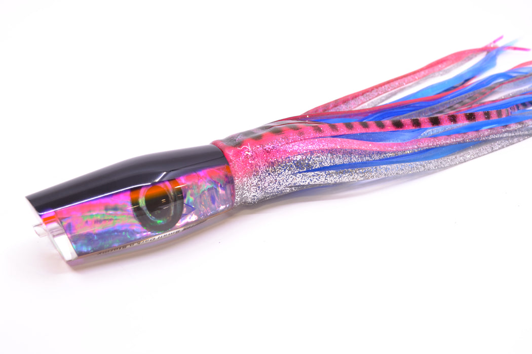 Moyes Lures Rainbow MOP Black-Pink Back Small Dark-N-Stormy 9" 4.5oz Skirted *SCRATCHED*