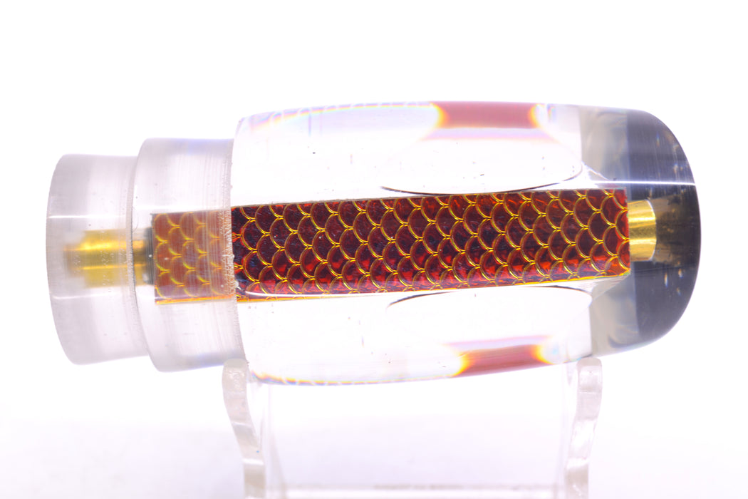 Koya Lures Rainbow Scale Red Eyes Small Poi Dog 10" 3oz