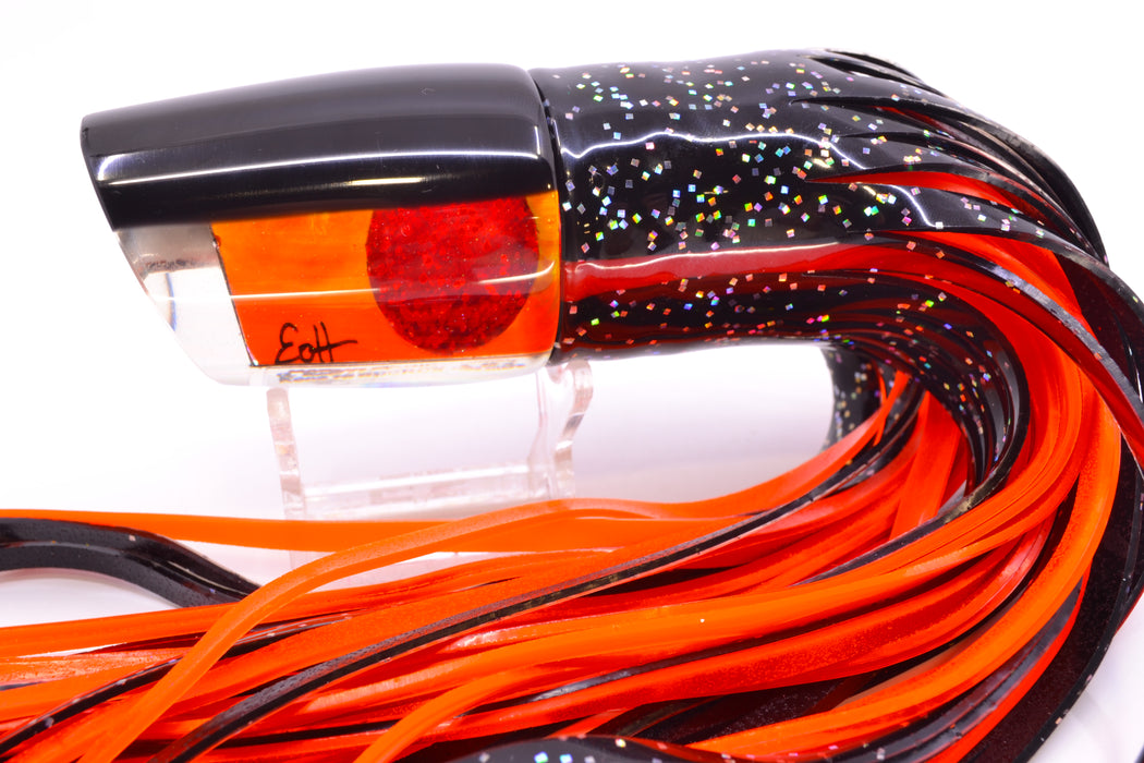 Marlin Magic Orange MOP Black Back Red Eyes Ruckus 12" 11oz Skirted Black/Orange