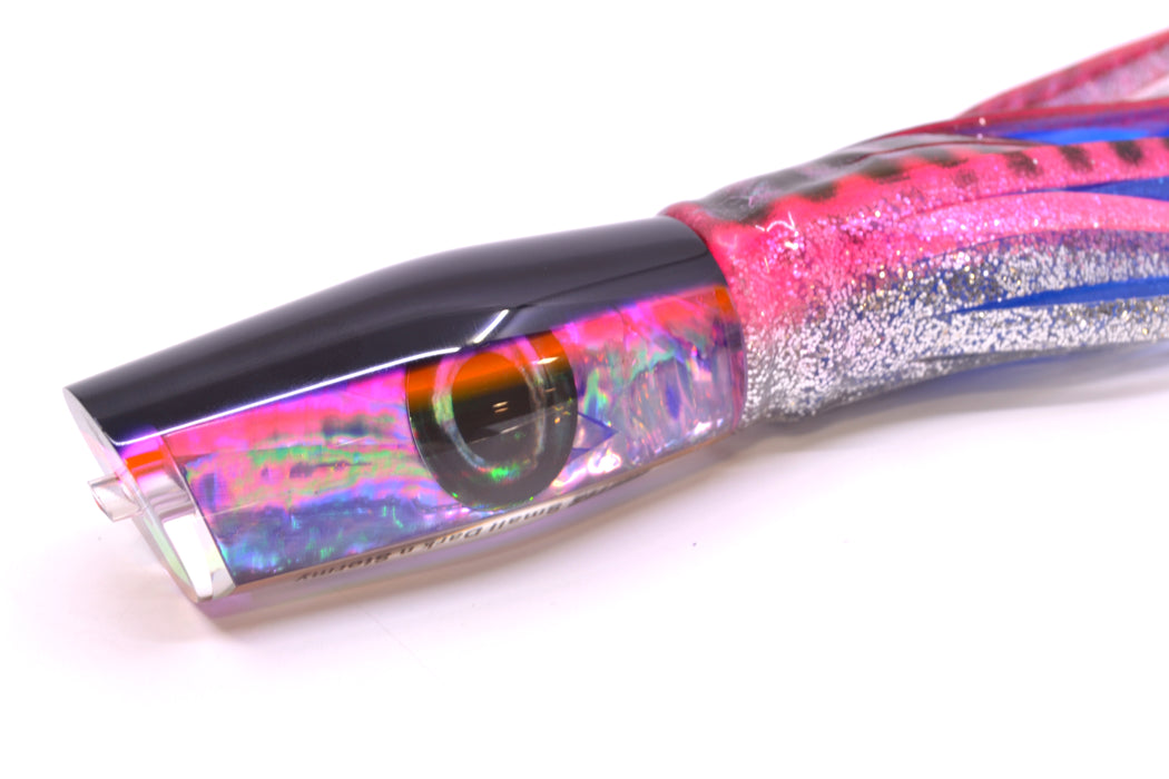 Moyes Lures Rainbow MOP Black-Pink Back Small Dark-N-Stormy 9" 4.5oz Skirted *SCRATCHED*