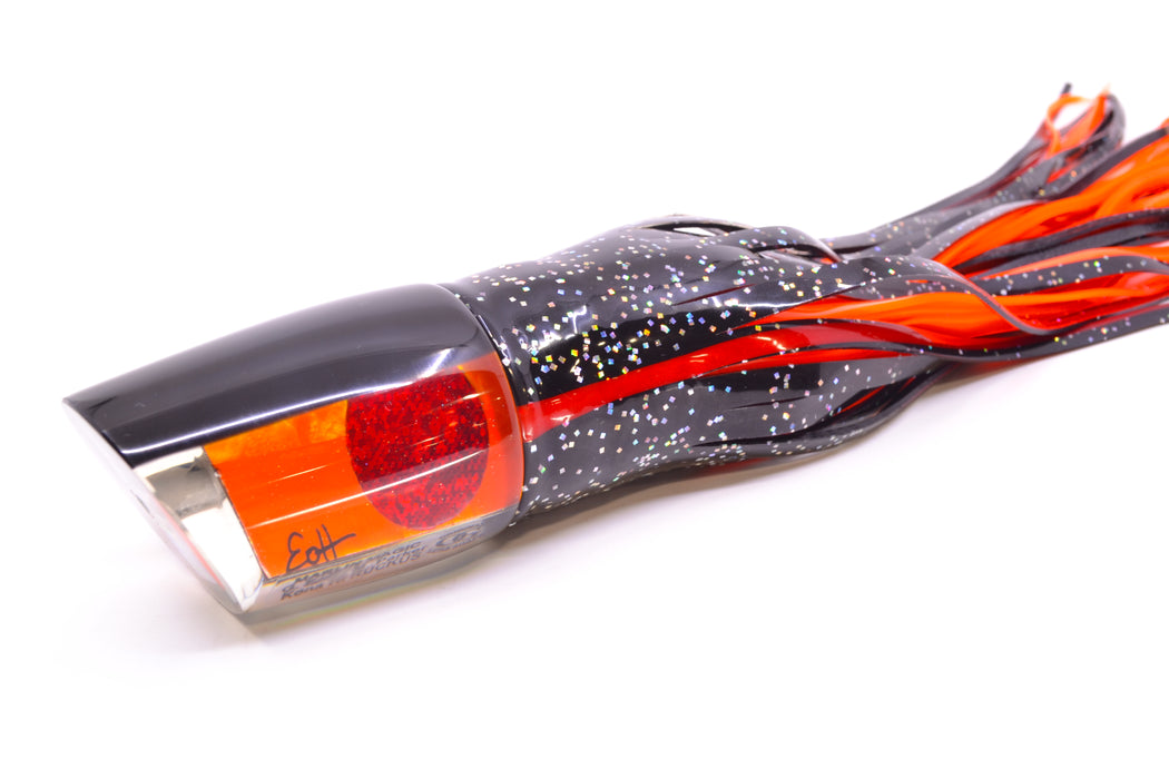 Marlin Magic Orange MOP Black Back Red Eyes Ruckus 12" 11oz Skirted Black/Orange