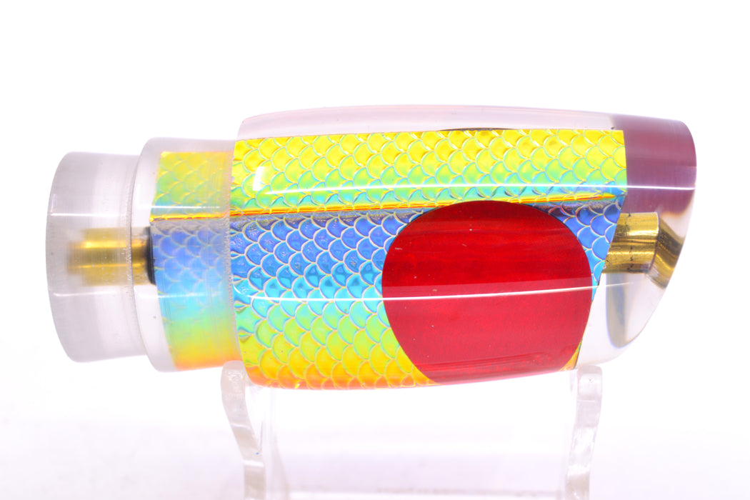 Koya Lures Rainbow Scale Red Eyes Small Poi Dog 10" 3oz