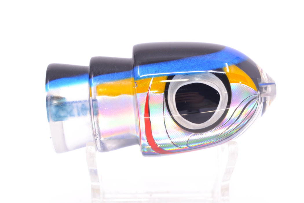 LS Lures Yellow-Silver Rainbow Black-Blue Back Flyer 11" 3.8oz