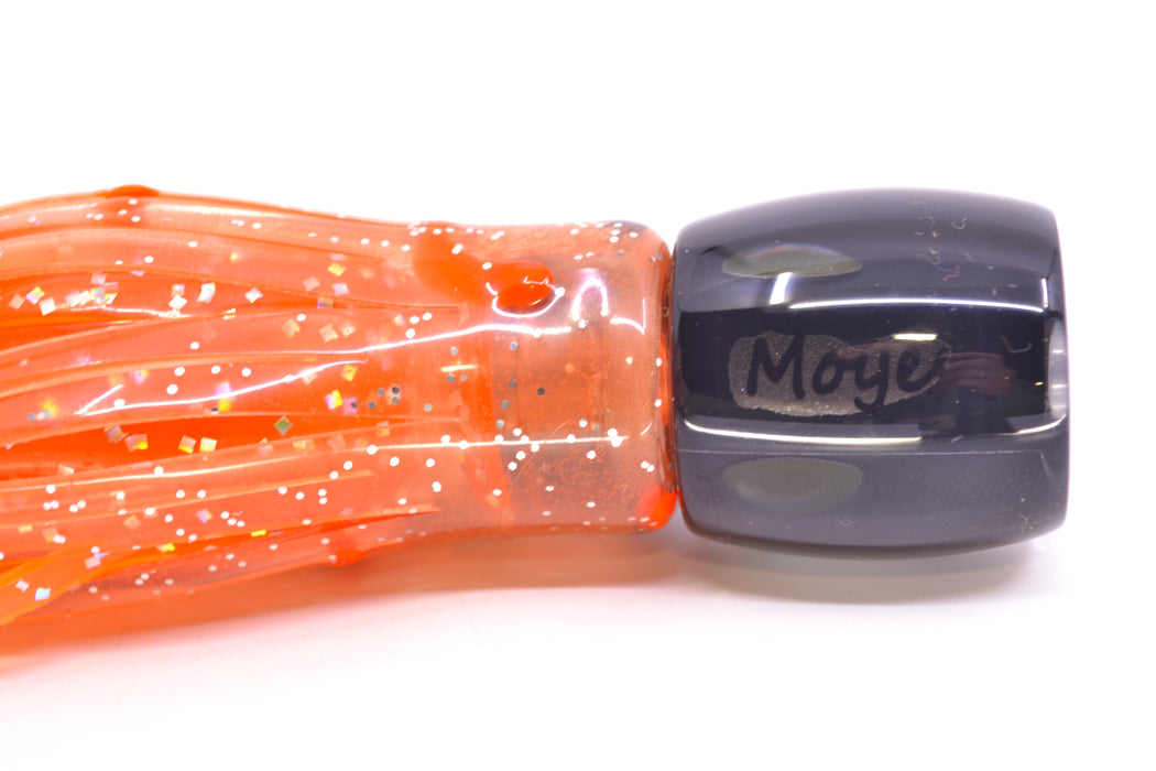 Moyes Lures Black Pearl Black Back Tang 5" 3oz Skirted Root Beer-Petrolero