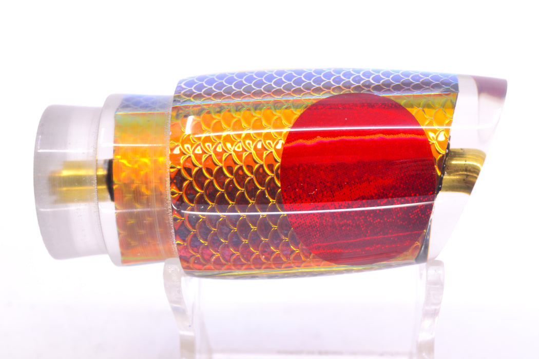 Koya Lures Rainbow Scale Red Eyes Small Poi Dog 10" 3oz