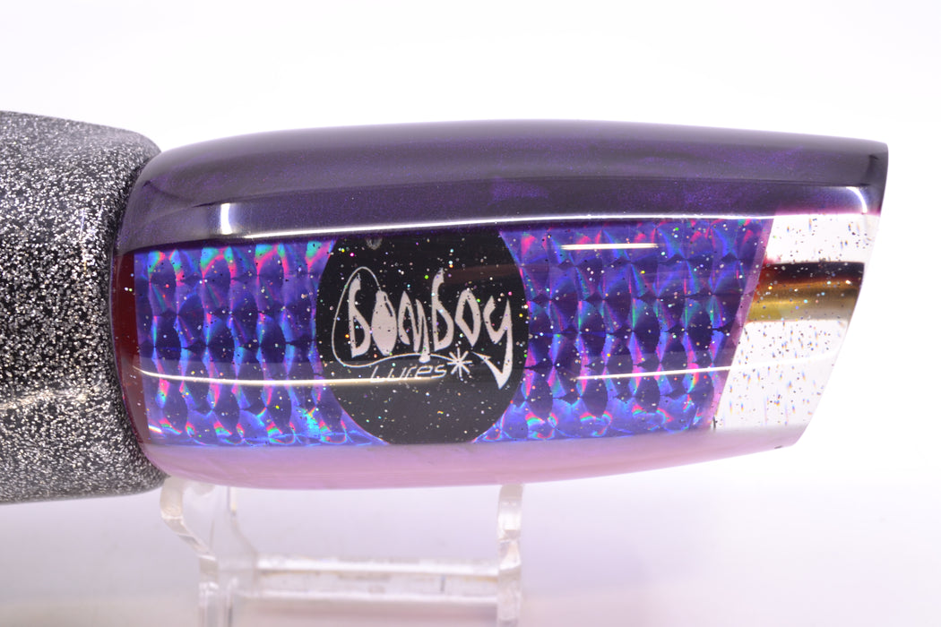 Bomboy Lures Purple Rainbow Scale Purple Back Bomboy Eyes Supernutt 14" 9.5oz Vinyl