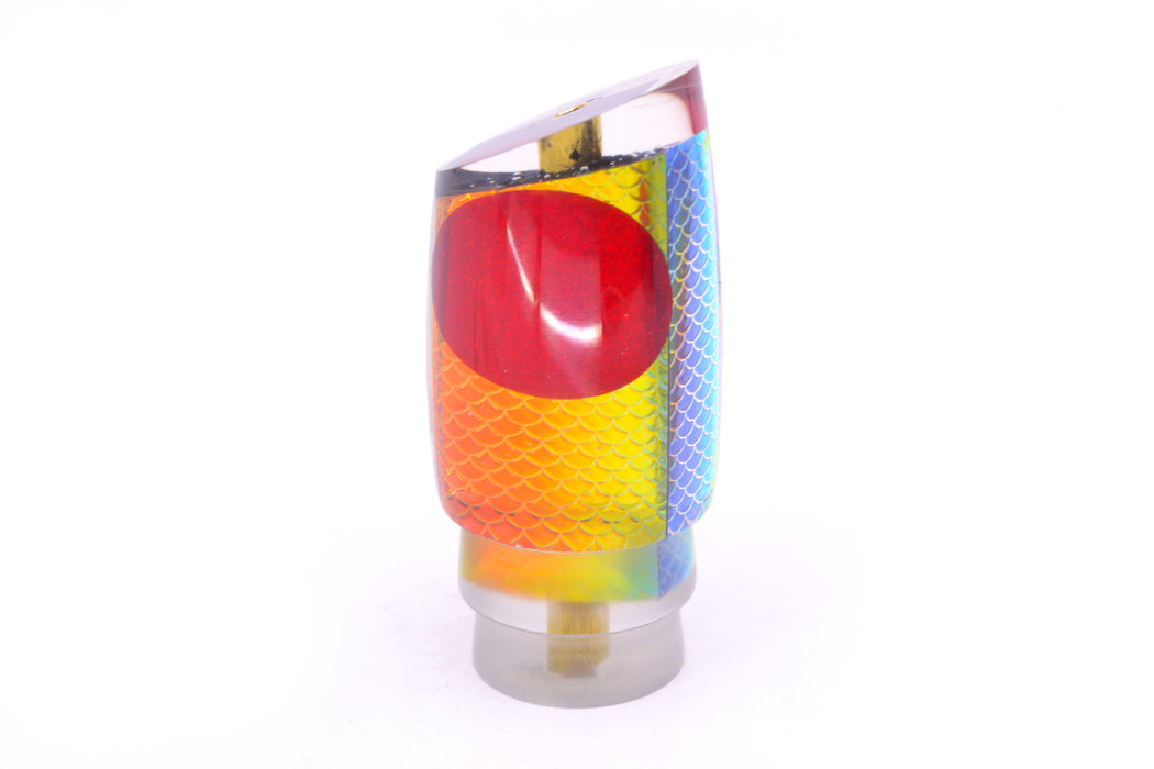 Koya Lures Rainbow Scale Red Eyes Small Poi Dog 10" 3oz