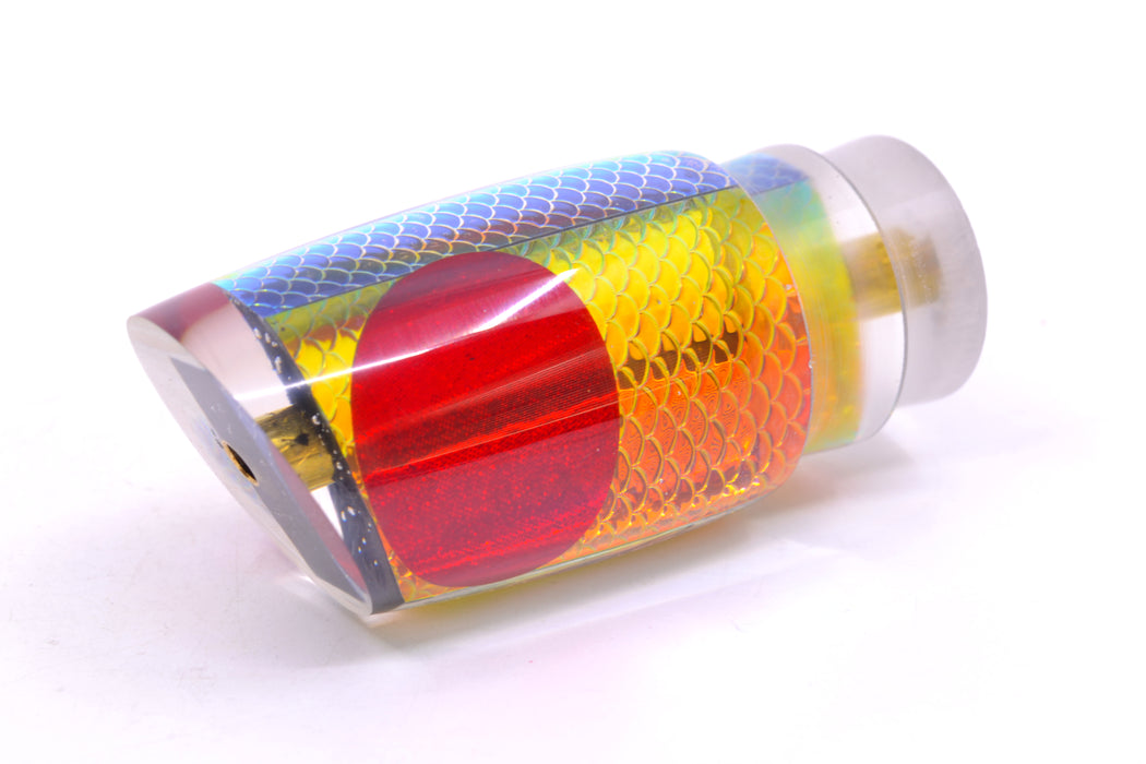 Koya Lures Rainbow Scale Red Eyes Small Poi Dog 10" 3oz