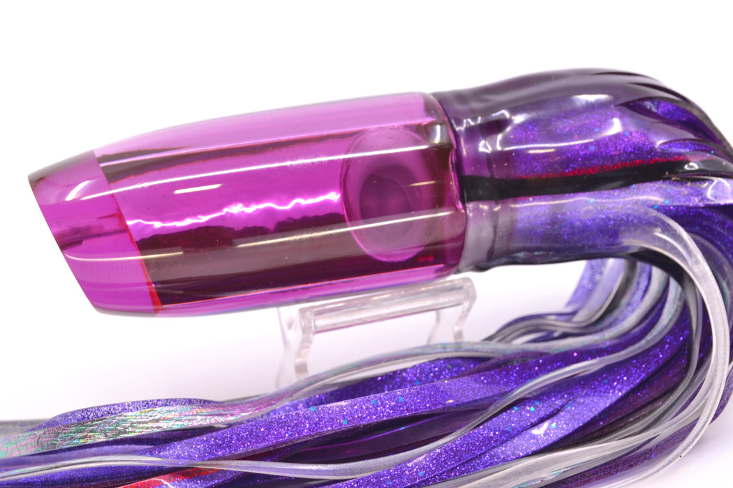 Joe Yee Lures by KEGZ Purple Chrome Doll Eyes Super Plunger 14" 11.5oz Skirted Skipjack