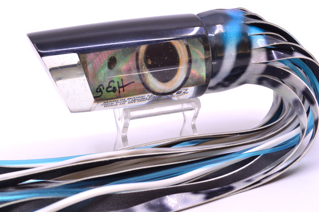 Marlin Magic Lures Tahitian Pearl Black Back Da Hammer 14" 11oz FT Vinyl Wahoo