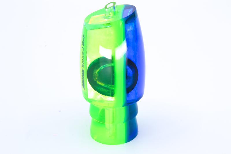 Moyes Lures Chartreuse MOP Blue-Green Back Small J-Boy 9" 1.5oz GZE