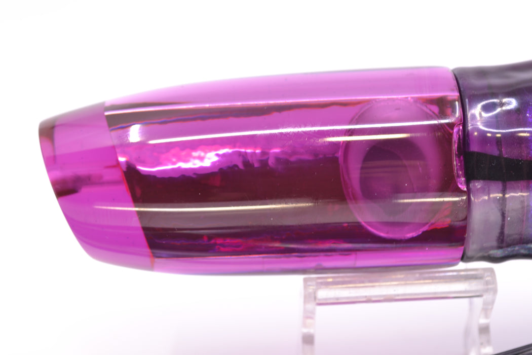 Joe Yee Lures by KEGZ Purple Chrome Doll Eyes Super Plunger 14" 11.5oz Skirted Skipjack