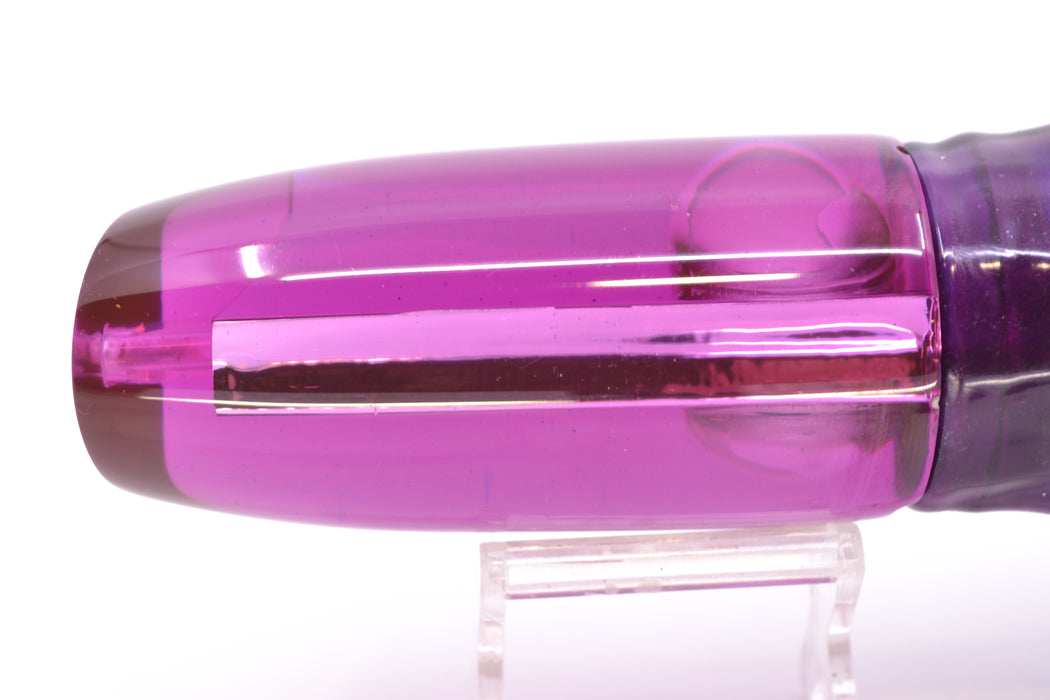 Joe Yee Lures by KEGZ Purple Chrome Doll Eyes Super Plunger 14" 11.5oz Skirted Skipjack