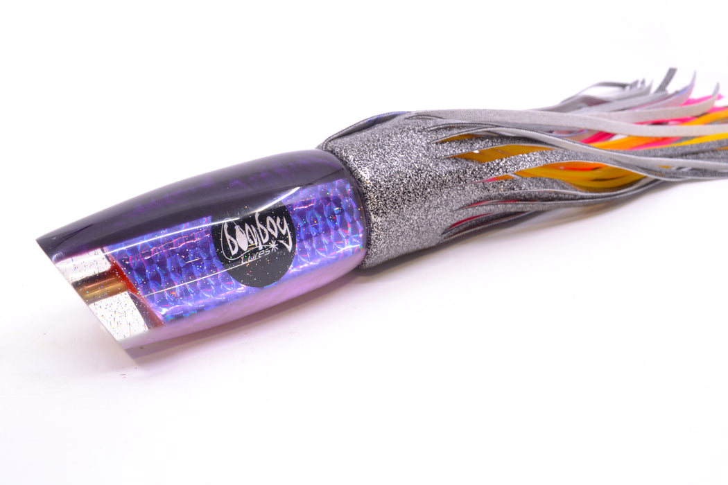 Bomboy Lures Purple Rainbow Scale Purple Back Bomboy Eyes Supernutt 14" 9.5oz Vinyl