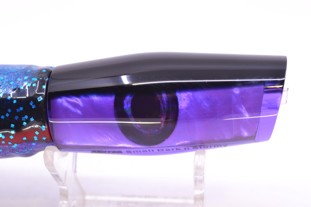 Moyes Lures Purple MOP Black Back Taxi Eyes Small Dark-N-Stormy 9" 4.5oz Skirted