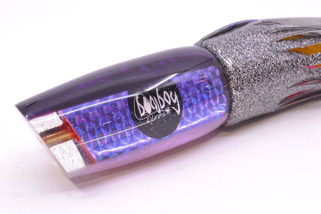 Bomboy Lures Purple Rainbow Scale Purple Back Bomboy Eyes Supernutt 14" 9.5oz Vinyl