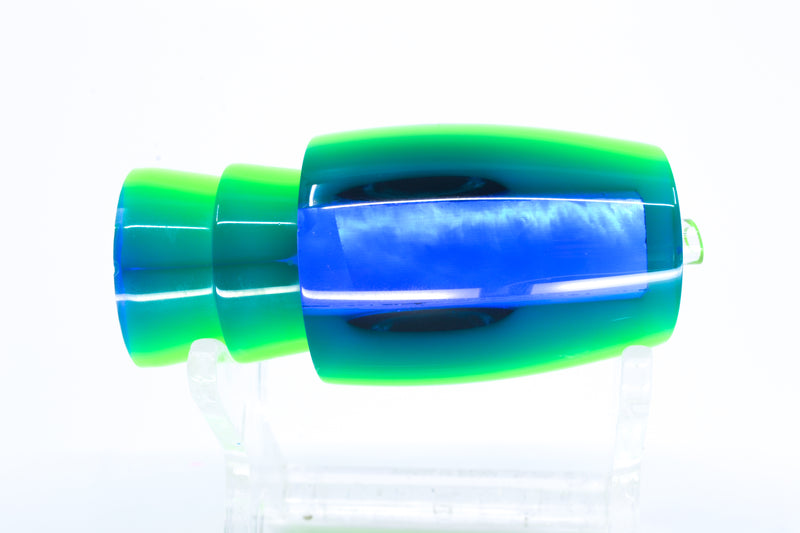 Moyes Lures Chartreuse MOP Blue-Green Back Small J-Boy 9" 1.5oz GZE