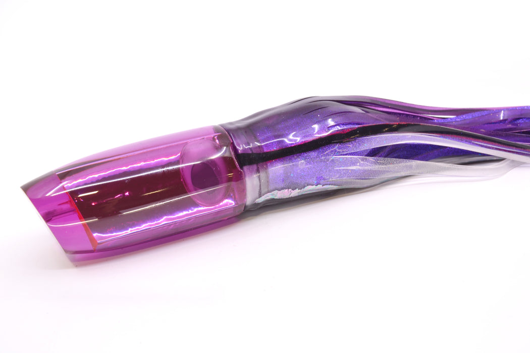 Joe Yee Lures by KEGZ Purple Chrome Doll Eyes Super Plunger 14" 11.5oz Skirted Skipjack