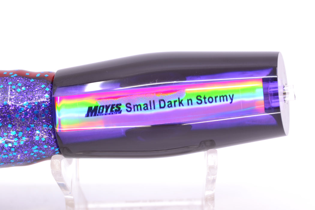 Moyes Lures Purple MOP Black Back Taxi Eyes Small Dark-N-Stormy 9" 4.5oz Skirted