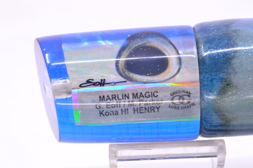 Marlin Magic Lures White Awabi Blue Back Taxi Eyes Henry 12" 9.8oz FT Vinyl Aku Revisited