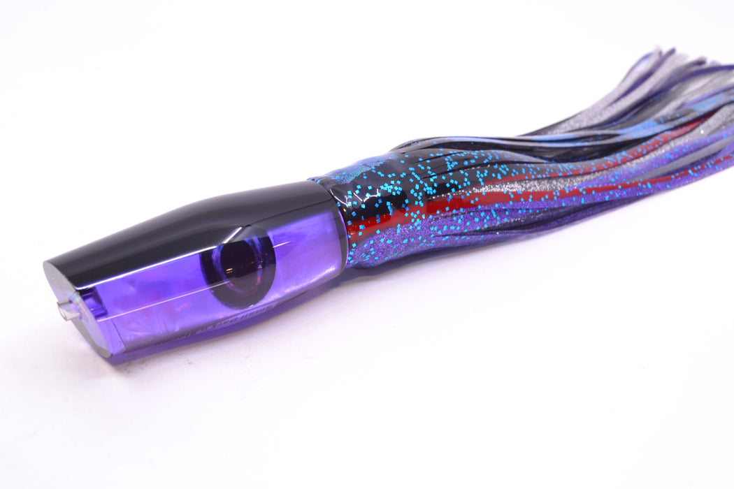 Moyes Lures Purple MOP Black Back Taxi Eyes Small Dark-N-Stormy 9" 4.5oz Skirted