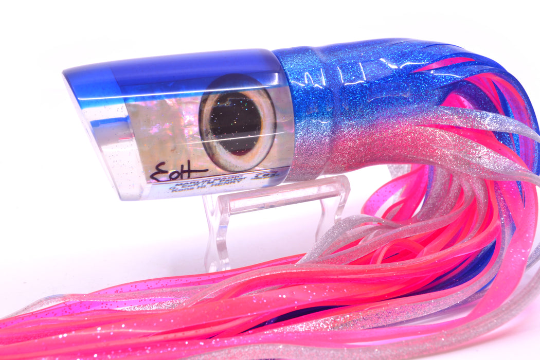 Marlin Magic White Awabi Blue Back Taxi Eyes Henry 12" 11.5oz Skirted Blue-Silver/Pink