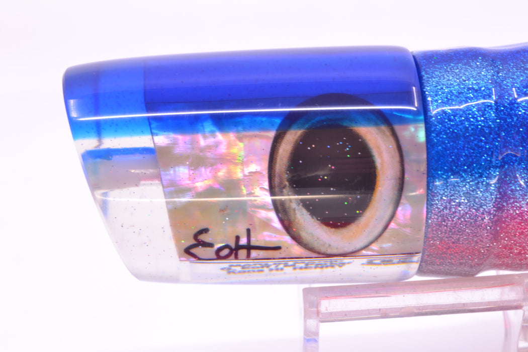 Marlin Magic White Awabi Blue Back Taxi Eyes Henry 12" 11.5oz Skirted Blue-Silver/Pink