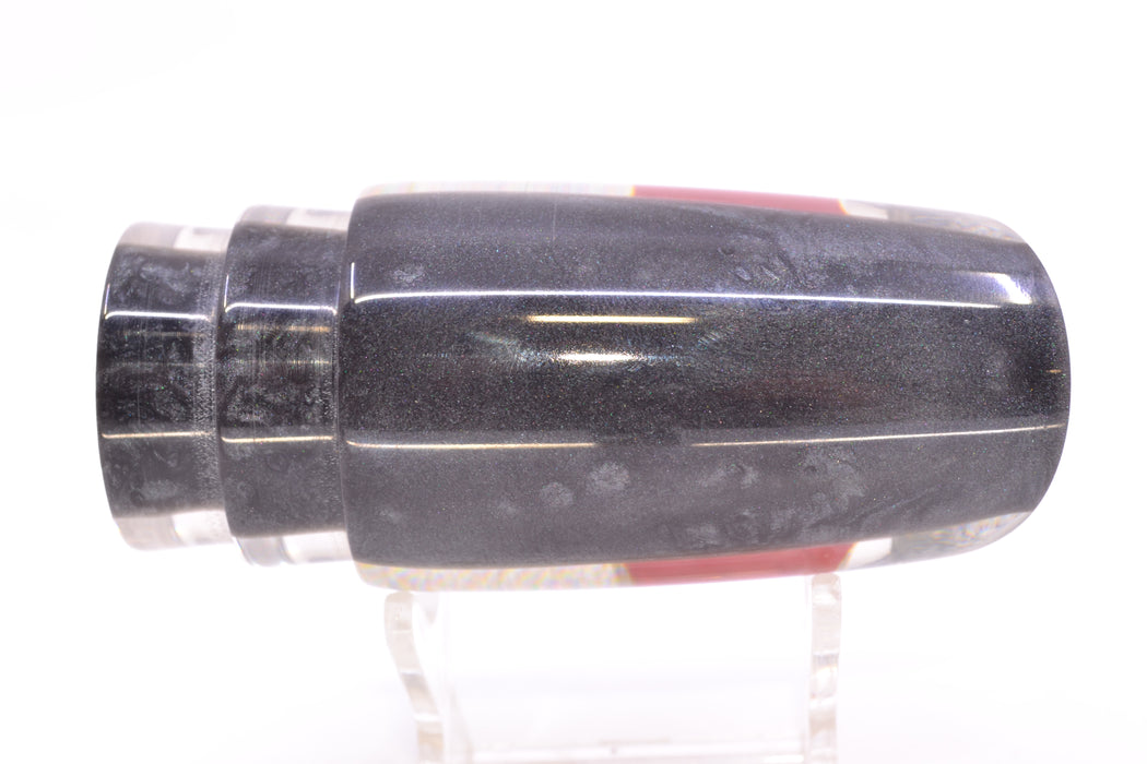 Koya Lures Lai Skin Charcoal Back Red Eyes Straight Runner 12" 5.8oz GZE