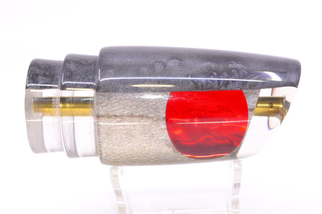 Koya Lures Lai Skin Charcoal Back Red Eyes Straight Runner 12" 5.8oz GZE