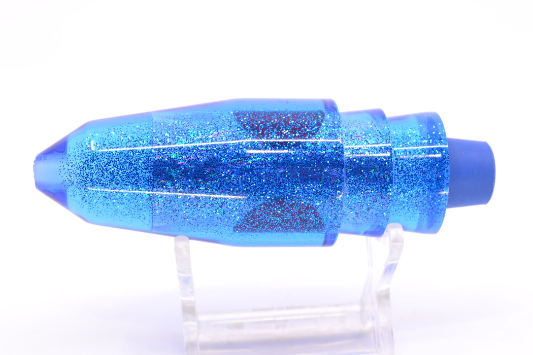 TANTRUM Lures Blue Rainbow Blue Glitter Back Red Eyes Medium Bullet 9" 5.5oz