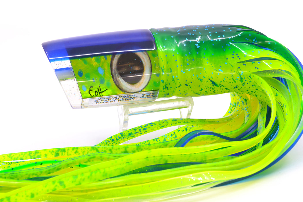 Marlin Magic Mahi MOP Blue Back Taxi Eyes Henry 12" 11.5oz Skirted Mahi
