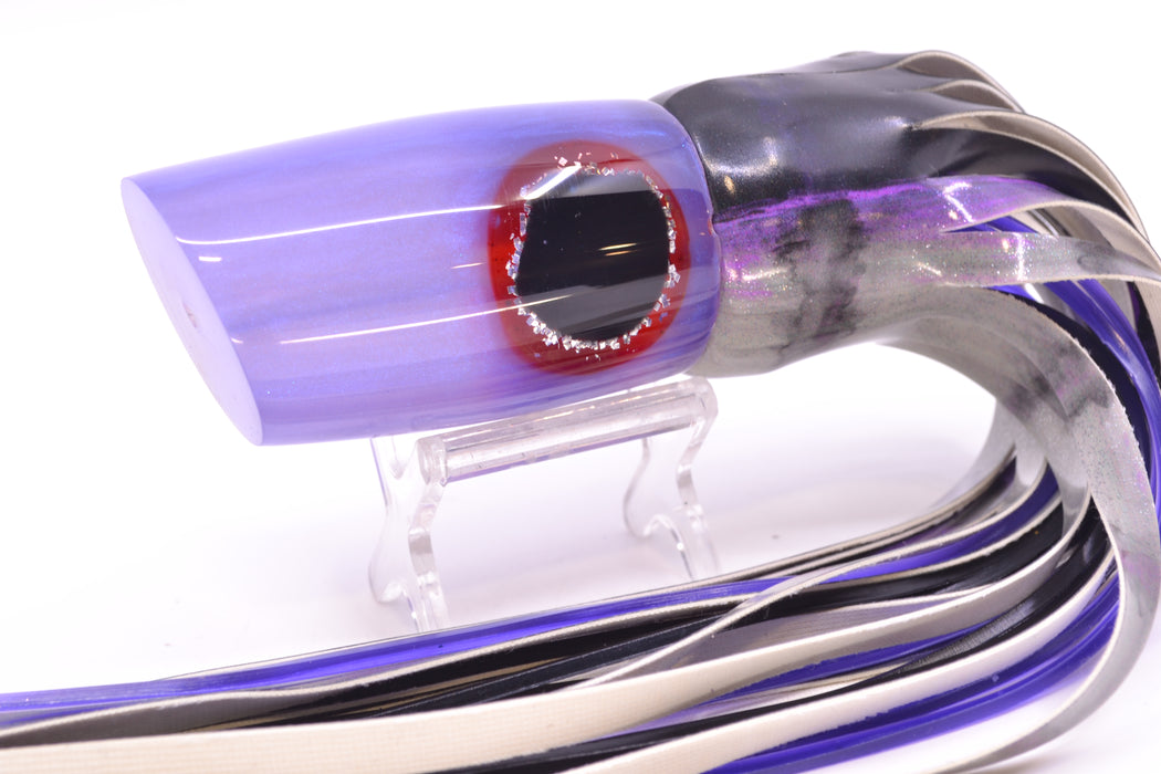 Joe Yee Lures by KEGZ Purple-Blue Pearl Black-Silver-Red Eyes 501 12" 7.3oz FT Vinyl