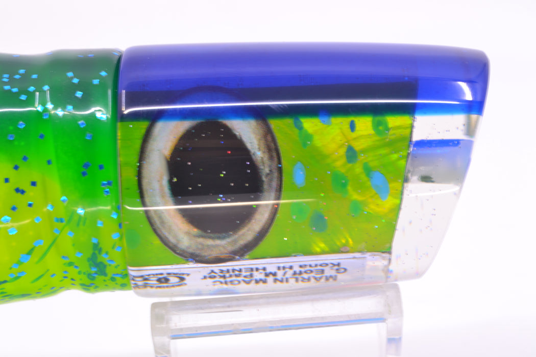 Marlin Magic Mahi MOP Blue Back Taxi Eyes Henry 12" 11.5oz Skirted Mahi
