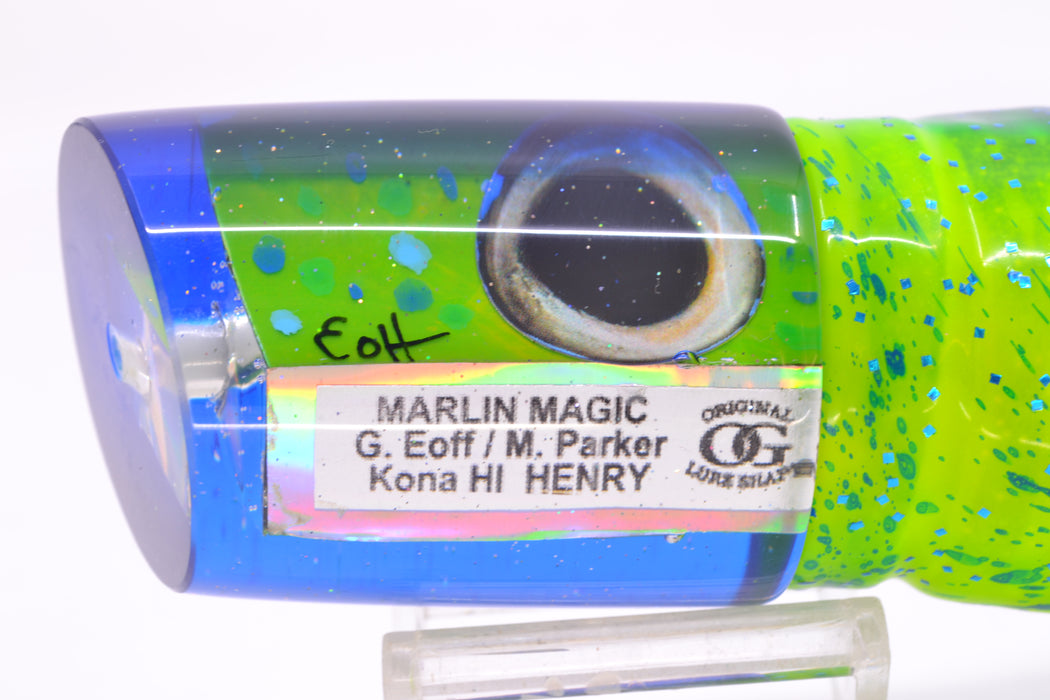 Marlin Magic Mahi MOP Blue Back Taxi Eyes Henry 12" 11.5oz Skirted Mahi